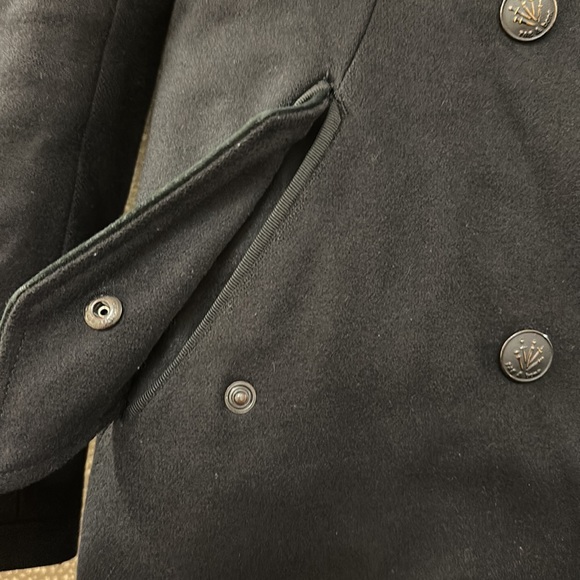 🔥🔥🔥 Rag & Bone Black Wool Lamb leather Jacket Coat - Picture 9 of 16